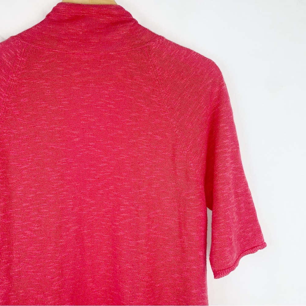 Eileen Fisher Slub Knit Linen Cotton Open Front Cardigan - Picture 5 of 7